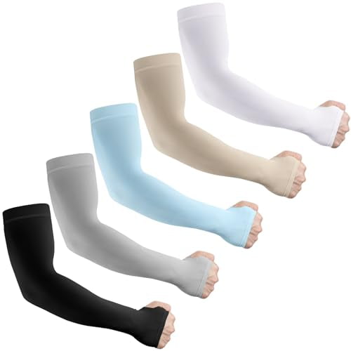 Sun Protection Cooling Arm Sleeves for Men &Women,Compression Sleeves for Football,Golf & Volleyball