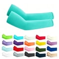 thumbnail image 1 of Sun Protection Cooling Arm Sleeves for Men and Women Ice Silk Breathable Compression Sleeves for Cycling Running Fishing Hiking Tennis Mint Green, 1 of 3