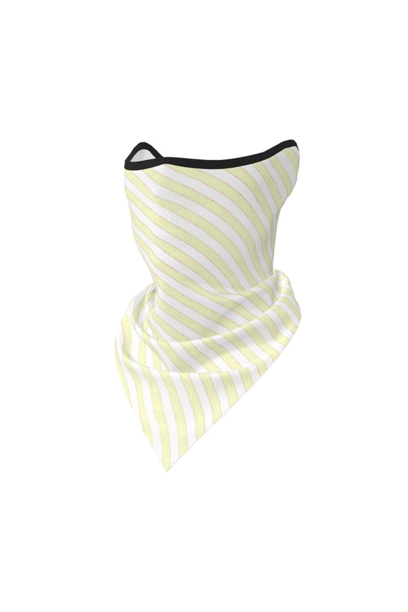 Sun Protection Face Mask Neck Gaiter Windproof Scarf Abstract Striped Red White Sunscreen Breathable Bandana Balaclava For Sport Outdoor