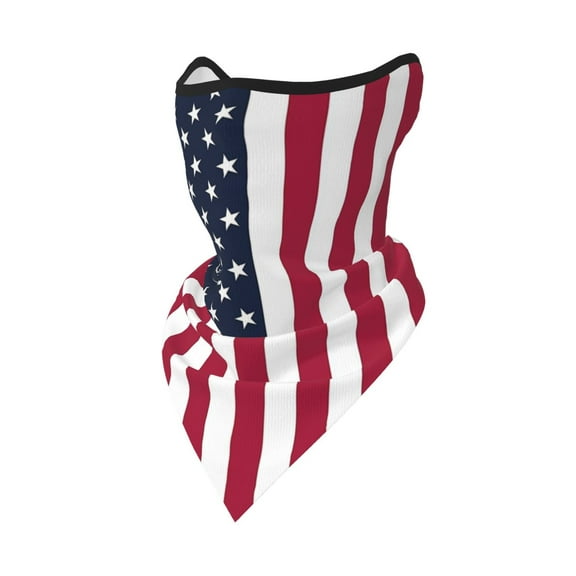 Sun Protection Face Mask Neck Gaiter Windproof Scarf America Flag Sunscreen Breathable Bandana Balaclava For Sport Outdoor