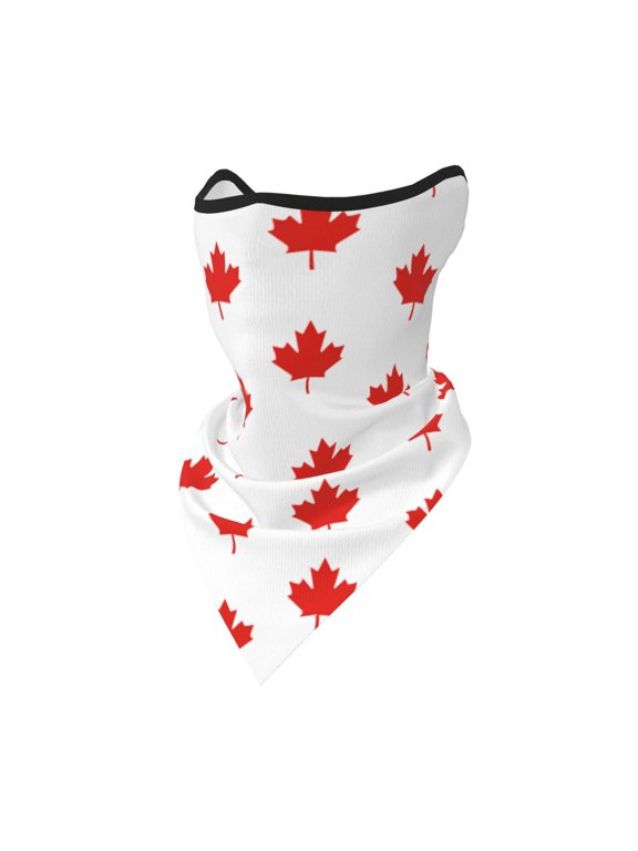 Sun Protection Face Mask Neck Gaiter Windproof Scarf Canada Maple Leaf Sunscreen Breathable Bandana Balaclava For Sport Outdoor