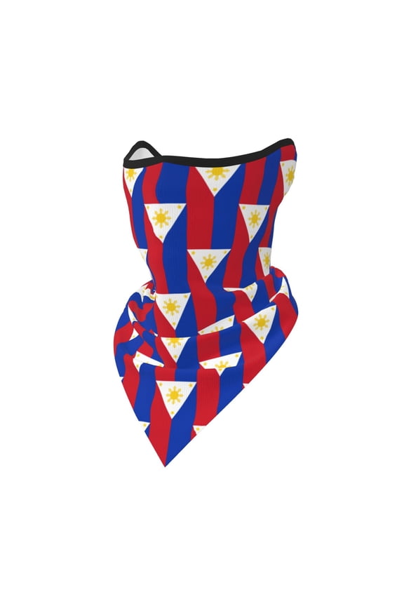 Sun Protection Face Mask Neck Gaiter Windproof Scarf Filipino Flag Sunscreen Breathable Bandana Balaclava For Sport Outdoor