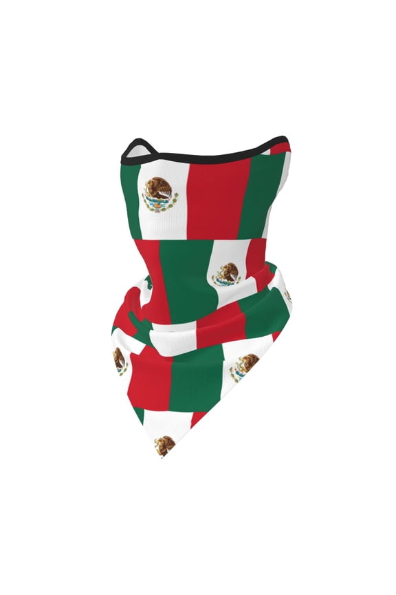Sun Protection Face Mask Neck Gaiter Windproof Scarf Mexican Flag Sunscreen Breathable Bandana Balaclava For Sport Outdoor