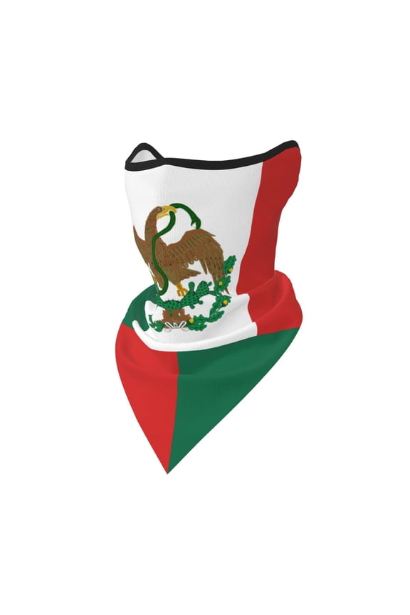 Sun Protection Face Mask Neck Gaiter Windproof Scarf Mexican Flag Sunscreen Breathable Bandana Balaclava For Sport Outdoor