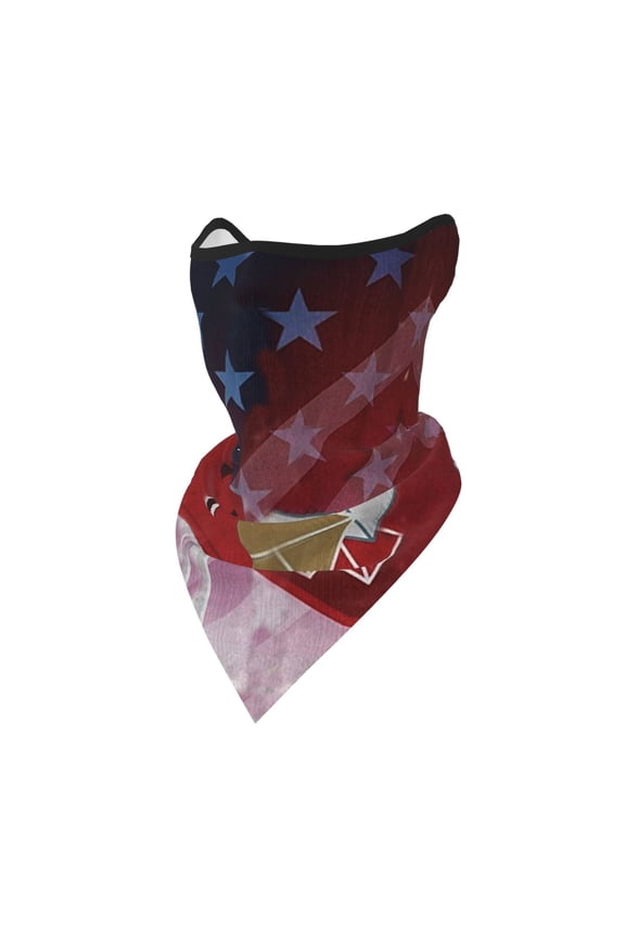 Sun Protection Face Mask Neck Gaiter Windproof Scarf Postal Worker Us Flag Sunscreen Breathable Bandana Balaclava For Sport Outdoor