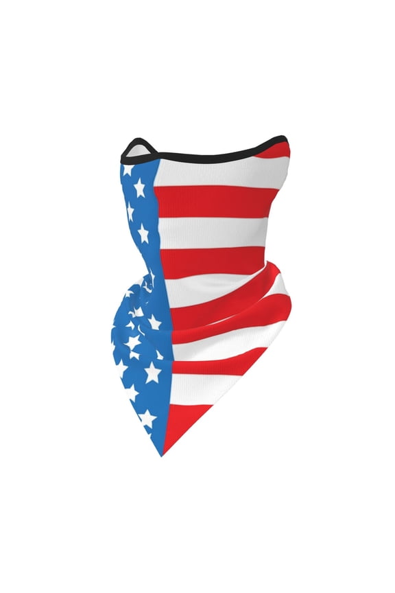 Sun Protection Face Mask Neck Gaiter Windproof Scarf Usa Flag Patriotic Sunscreen Breathable Bandana Balaclava For Sport Outdoor