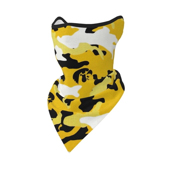 Sun Protection Face Mask Neck Gaiter Windproof Scarf Yellow Camouflage Sunscreen Breathable Bandana Balaclava For Sport Outdoor