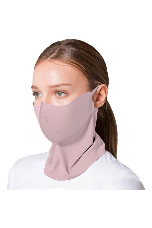 Sun Protection Face Mask Sporty Half‑Face Sun Protective Outdoor Sports Mask face mask Pink One Size