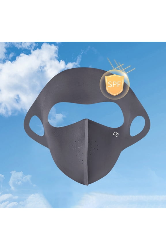 Sun Protection Face Mask - Unisex Breathable Ice Silk UV Shield for Cycling, Hiking, Running - Summer Cool Sports Mask, Adjustable & Washable for Outdoor Activities & Facial Coverage