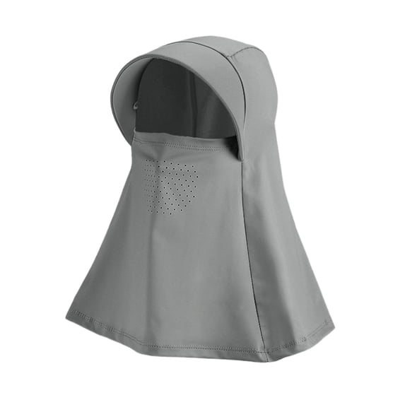 Sun Protection Face Mask Women Summer Face Cover UPF 50+ Full Coverage Neck & Faces for Summer UV Outdoor Activities Grey One Size