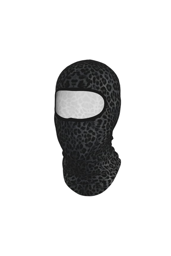 Sun Protection Full Head Face Mask Cheetah Black Leopard Balaclava Ski Mask For Men Women Skiing Cycling
