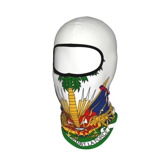 Sun Protection Full Head Face Mask Coat Of Arms Of haitians Balaclava Ski Mask For Men Women Skiing Cycling