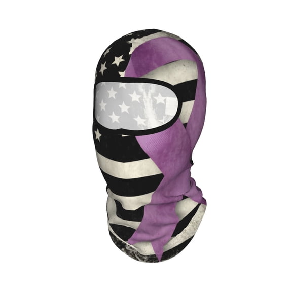 Sun Protection Full Head Face Mask Lupus Cancer Awareness Flag Balaclava Ski Mask For Men Women Skiing Cycling