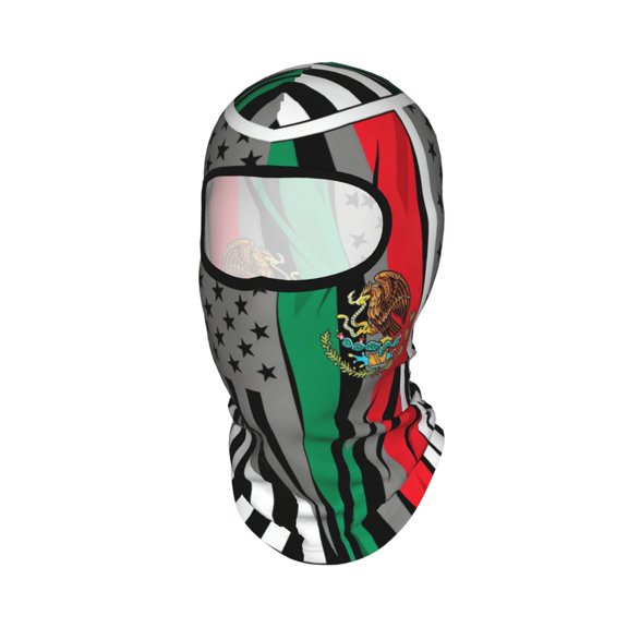 Sun Protection Full Head Face Mask Mexico-America-Flag Balaclava Ski Mask For Men Women Skiing Cycling