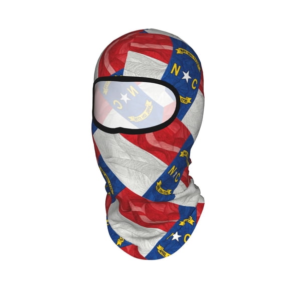Sun Protection Full Head Face Mask North-Nc-Carolina Flag Balaclava Ski Mask For Men Women Skiing Cycling