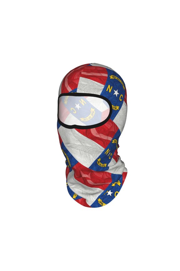 Sun Protection Full Head Face Mask North-Nc-Carolina Flag Balaclava Ski Mask For Men Women Skiing Cycling