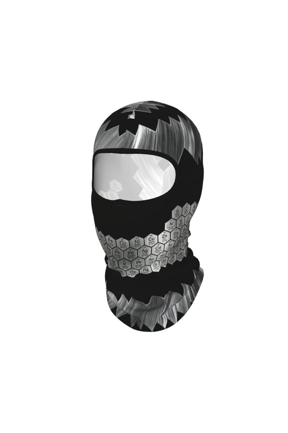 Sun Protection Full Head Face Mask Rainbow Honeycomb Periodic Table Balaclava Ski Mask For Men Women Skiing Cycling