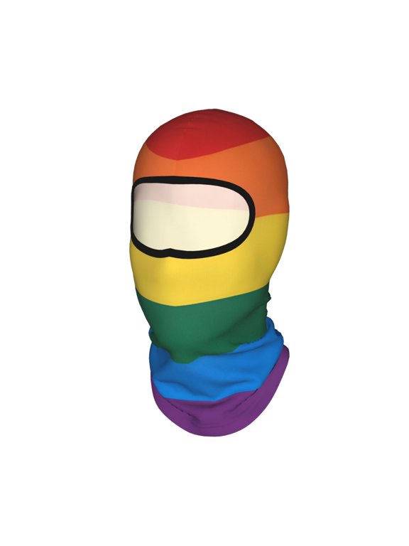 Sun Protection Full Head Face Mask Rainbow Pride Flag Balaclava Ski Mask For Men Women Skiing Cycling