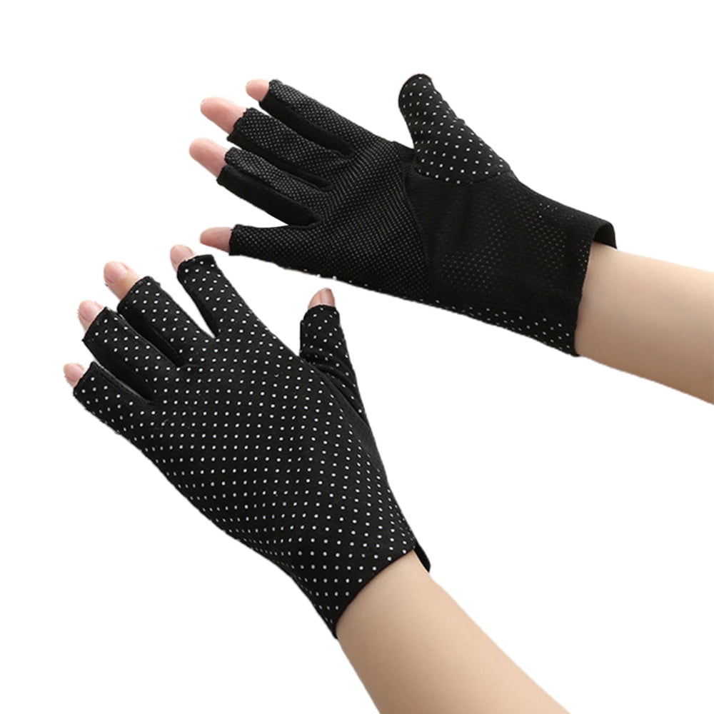 Sun Protection Gloves for Driving Sun Protection Gloves Fingerless Sun  Protection Gloves Men Thin Khaki 