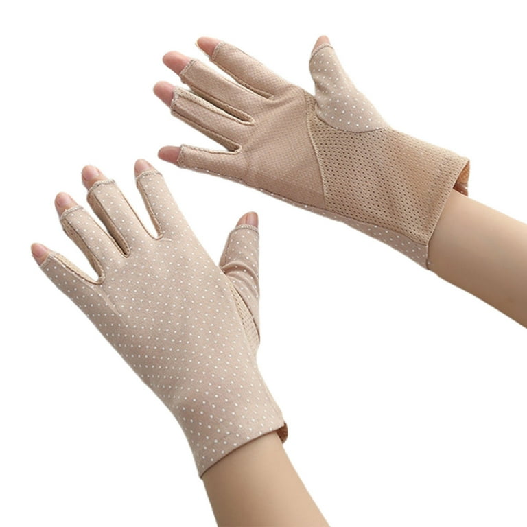 Sun Protection Gloves for Driving Sun Protection Gloves for Fishing Sun  Gloves for Men Uv Protection Driving Khaki
