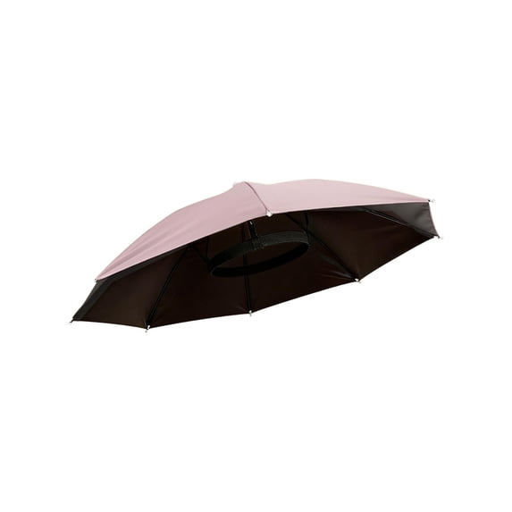 Sun Protection Hat Umbrella Hat-Type Convenient Suitable for Both Sun and Rain Sunshade Sunscreen Rainproof 69 cm (27.17 Inches) Black Sun Hat