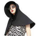 thumbnail image 1 of Sun Protection Hat with Large Brim Solid Color Friendly to Skin Quick-Drying Moisture-Wicking Fabric Breathable Cooling Hoodie Hat, 1 of 7