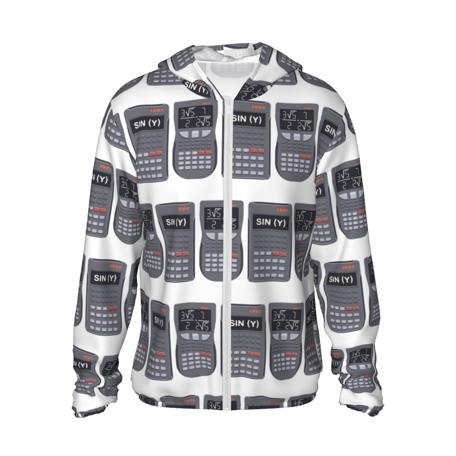 Math Jacket Sun Protection Hoodie Jacket, Math Calculator Equation Prin Sun Shirts ...