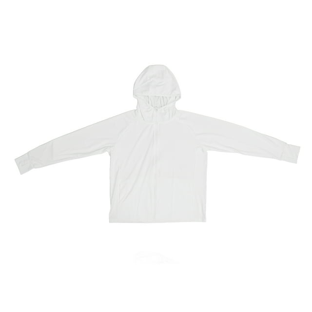 Sun Protection Hoodie Jacket UV Proof Breathable Long Sleeve White Sun ...