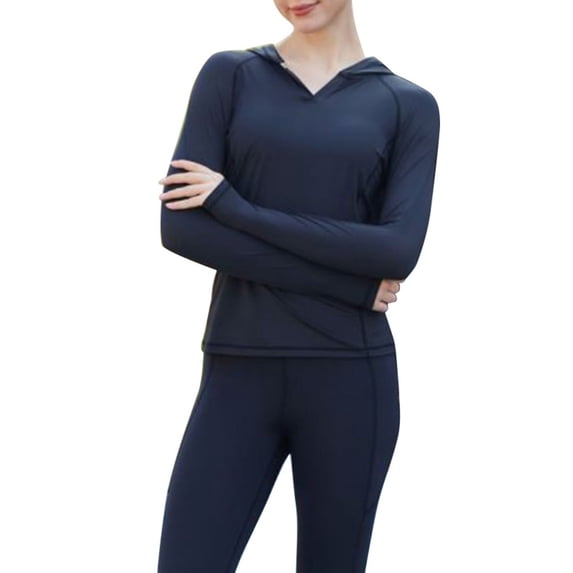 Sun Protection Hoodie for Men and Women, Outdoor Recreational Running Long Sleeve Hooded Quick-Drying Top, Breathable Stretch Hiking Shirts Long Sleeve for Running Outdoor Workout