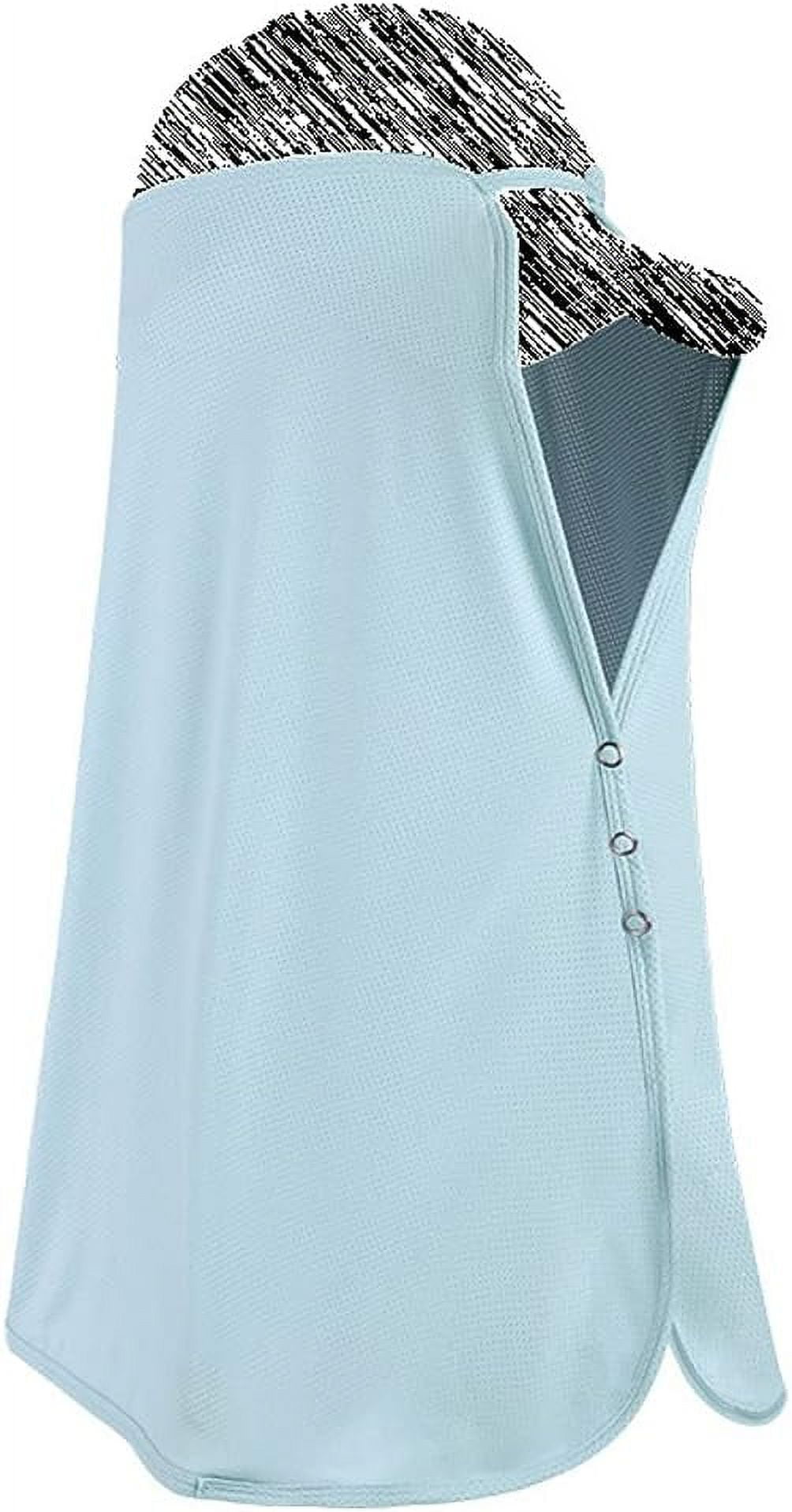 Sun Protection Neck Drape Mesh Cap Shade Elastic Extended Face Covering
