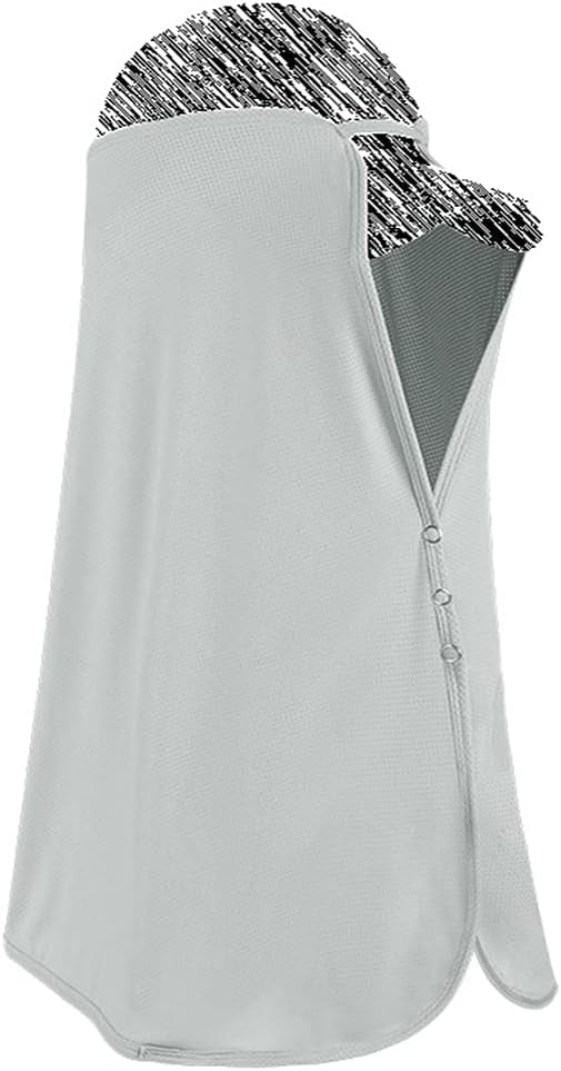 Sun Protection Neck Drape Mesh Cap Shade Elastic Extended Face Covering