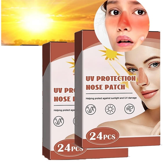 Sun Protection Nose Patch, Summer Nose Sun Protection Patch UV Cover SPF 50+ for Men Women, UV Protection Nose Cover for Men Women Sports Tanning Outdoor (48PC)