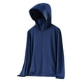 thumbnail image 1 of Sun Protection Rash Guard Jacket for Men An Women Fishing Shirts with Uv Protection Hoodie Spf Long Sleeve Sun Shirt Hiking Outdoor Jacket Navy M, 1 of 3