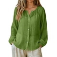 thumbnail image 1 of Sun Protection Shirt Thin Shirts for Women Lightweight Beach s for Women Full Zip Outdoor Hiking Running Long Sleeve Active Shirts,Green,XL, 1 of 8