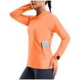 thumbnail image 1 of Sun Protection Shirts for Women Pullover Hooded Long Sleeve Rash Guard UPF 50+ Lightweight Breathable Shirt with Side Pockets for Hiking Walking Running, 1 of 9