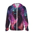 thumbnail image 1 of Sun Protection Shirts for Men/Women - Neon Futuristic Dragon Long Sleeve Sun Hoodie Jacket for Fishing Running Hiking, 1 of 6