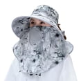 thumbnail image 1 of Sun Protection Tea Picking Hat with UV Face Mask - Foldable & Lightweight for Summer Essentials, 1 of 1