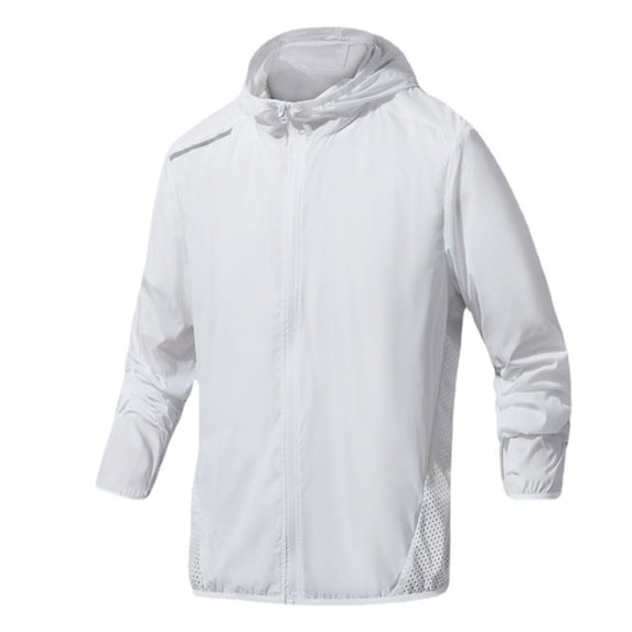 Sun Protection Zip Up Jacket Men Women Unisex Upf40+ Sunscreen Light Breathable Outerwear Outdoor Hiking Sports Coats