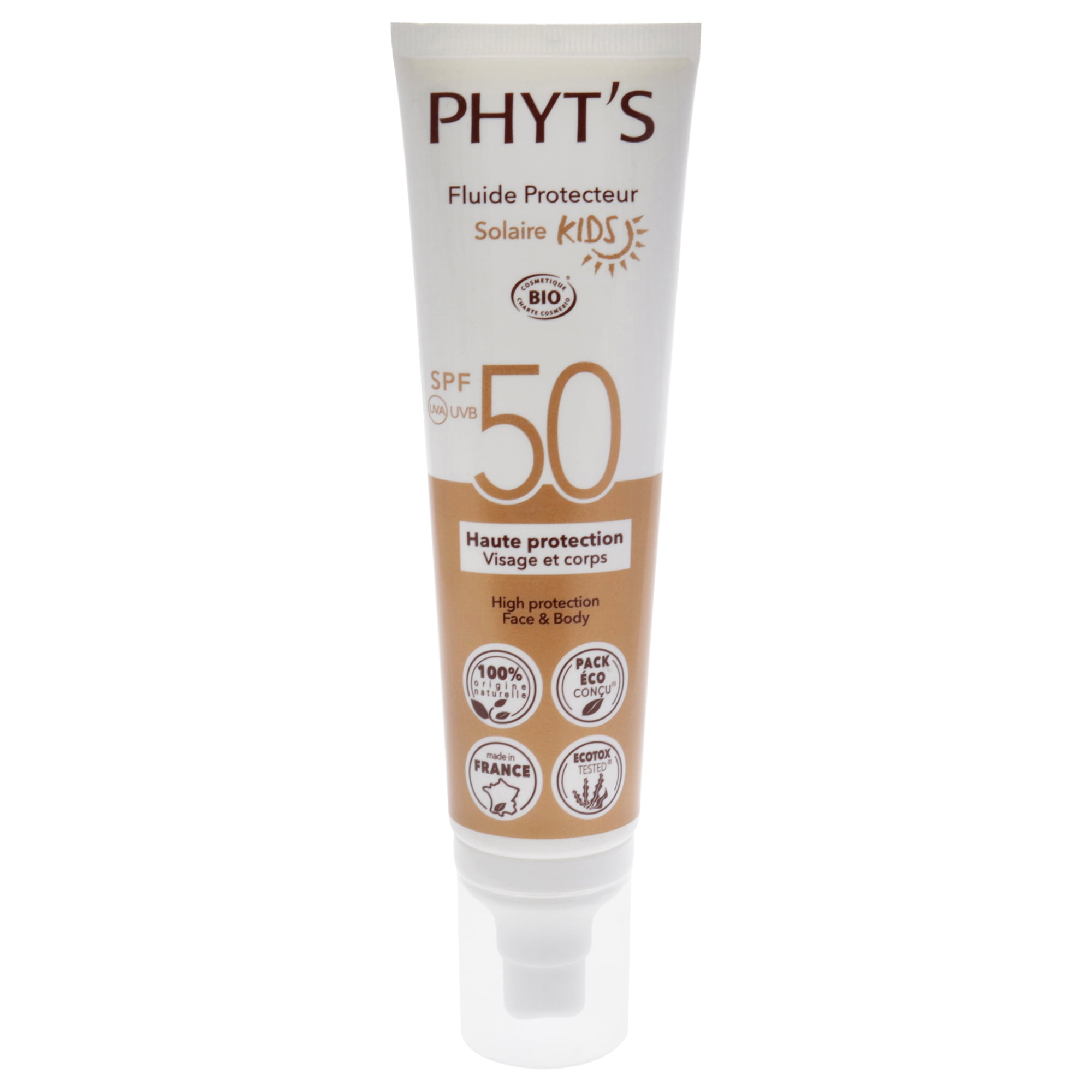 Phyts High Protection Face and Body Protective Fluid Kids SPF 50 , 3.3 oz Sunscreen