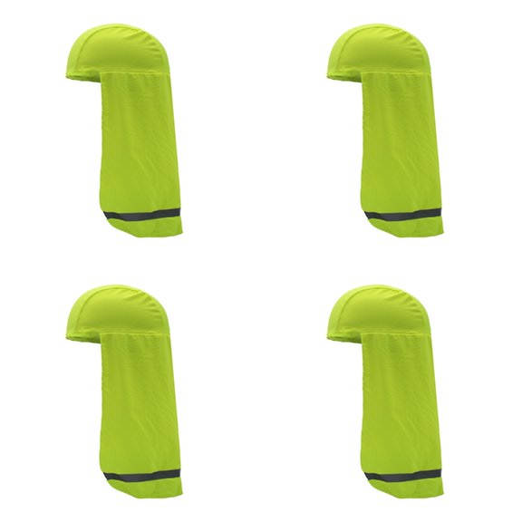 Sun Protective Helmet Liners Quick Dry Neck Cover Reflective Strips Outdoor Activity Cooling Skull Caps