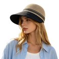 thumbnail image 1 of Sun Protective Ladies Baseball Cap for Face Coverage Wide Brim Bucket Hat Black Shield Style Day Outdoor Activities, 1 of 5