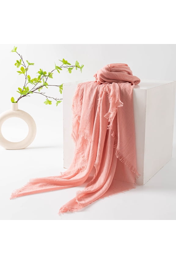 Sun Protective Scarf under $5! Yrmaups Women's Fashion Scarf, Solid Color Long Silk Scarf, Thin Sun Protective Shawl, Versatile Air Conditioner Wrap, Lightweight Accessory, Travel, Office