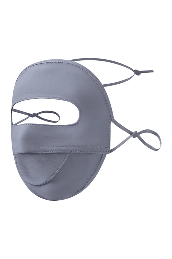 Sun Protective Scarf Breathable Summer Outdoor Accessory for Women and Men Sun Shield Travel Casual Wear Sun Gear, Dark Gray