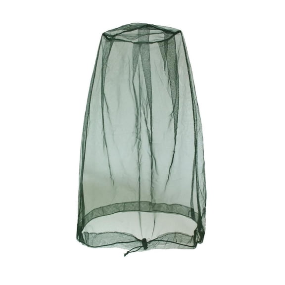 Sun Protective Scarf Face Neck Fly Netting Hood From Noseeums Screen Net for Any Outdoor Lover with Carry Bags Fits Sizes of Hats Caps, M, Green