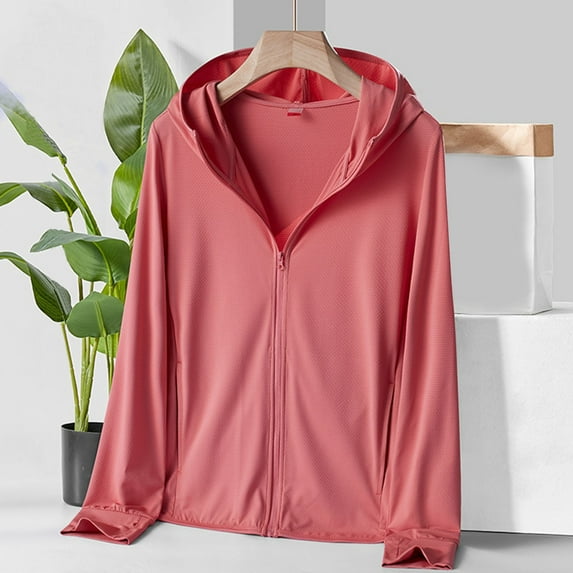 Sun Protective Trend Women's Zip Up Lightweight Hoodie Hiking Sun Shirt Sun Proof Shirt Women Sweaters for Fall And Winter Cardigan Open Front Open Lightweight Cardigan Sweater Formal Alloying Knitted