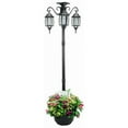 thumbnail image 1 of Sun-Ray 352013 Madison 3-Light Integrated LED Solar Lamp Post &amp; Planter, Black, 1 of 1
