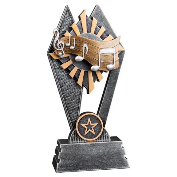 Sun Ray Music Resin Trophy