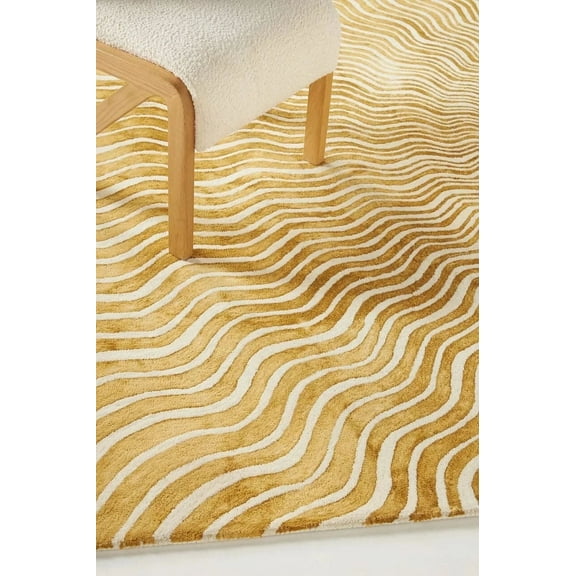 Sun Rays Handcrafted Area Rug – 2.6x7