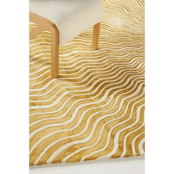 Sun Rays Handcrafted Area Rug – 2.6x8