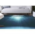 thumbnail image 1 of Sun Rays Underwater Rugs, Blue Rugs, Coastal Rug, View Rug, Pattern Rug, Dining Room Rug, Custom Rug, Bathroom Rug, Wall Hanging Rug, 3.3'x6.5' - 100x200 cm, 1 of 5